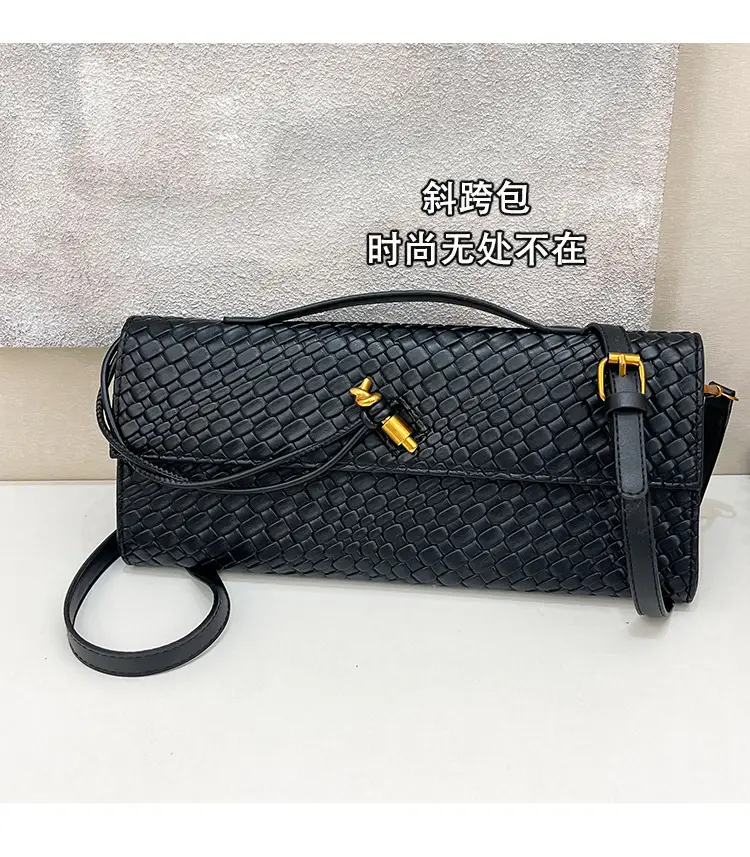 Gold Woven Crossbody Bag for Women — feature 4