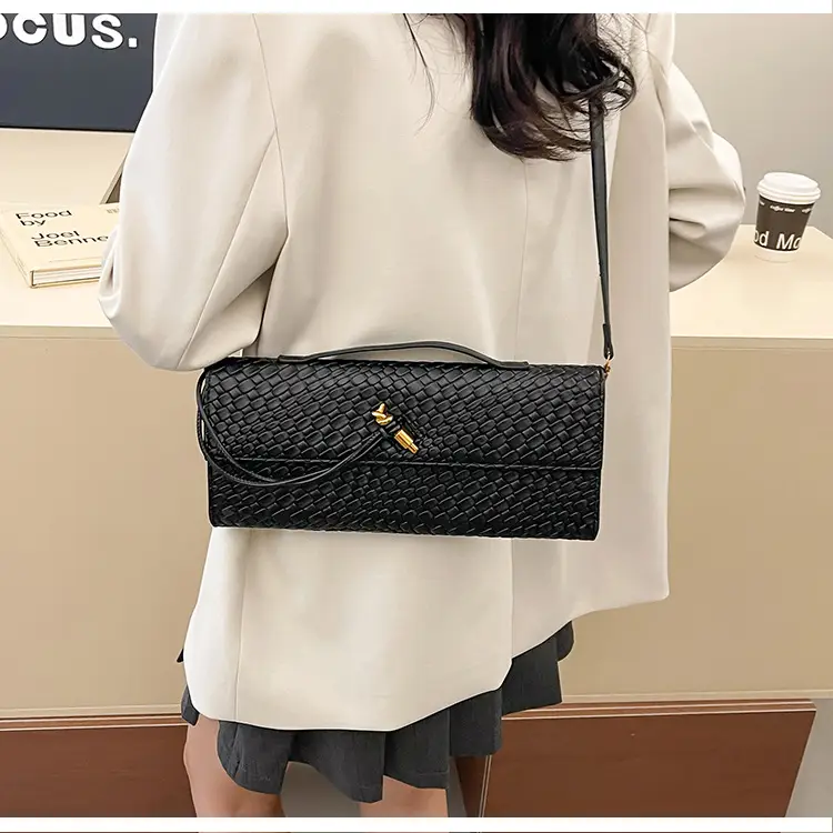 Gold Woven Crossbody Bag for Women — feature 43