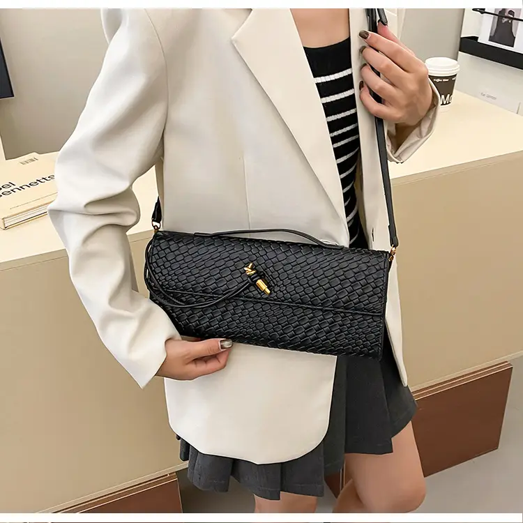 Gold Woven Crossbody Bag for Women — feature 45