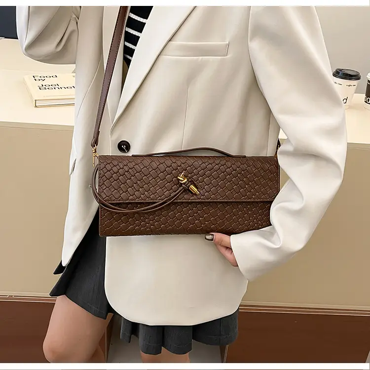 Gold Woven Crossbody Bag for Women — feature 48