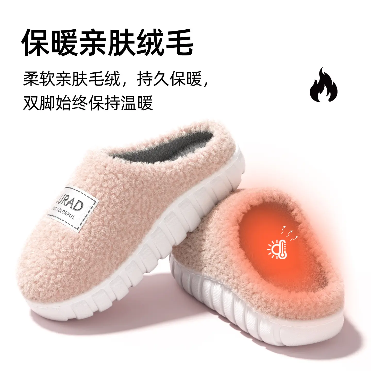 2025 Women Winter Stuffed Cotton Slippers Warm Anti-Slip - Image 4