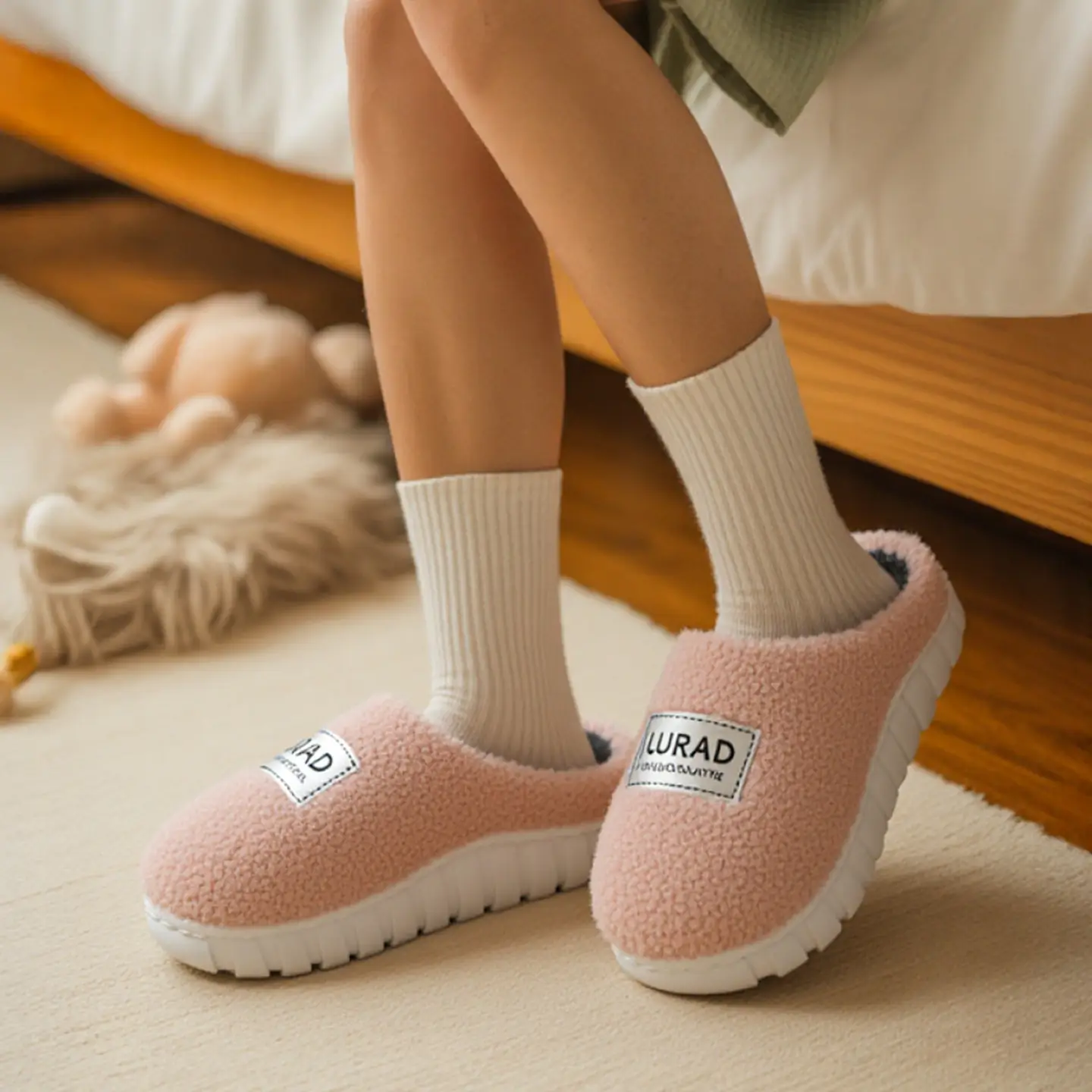 2025 Women Winter Stuffed Cotton Slippers Warm Anti-Slip - Image 5