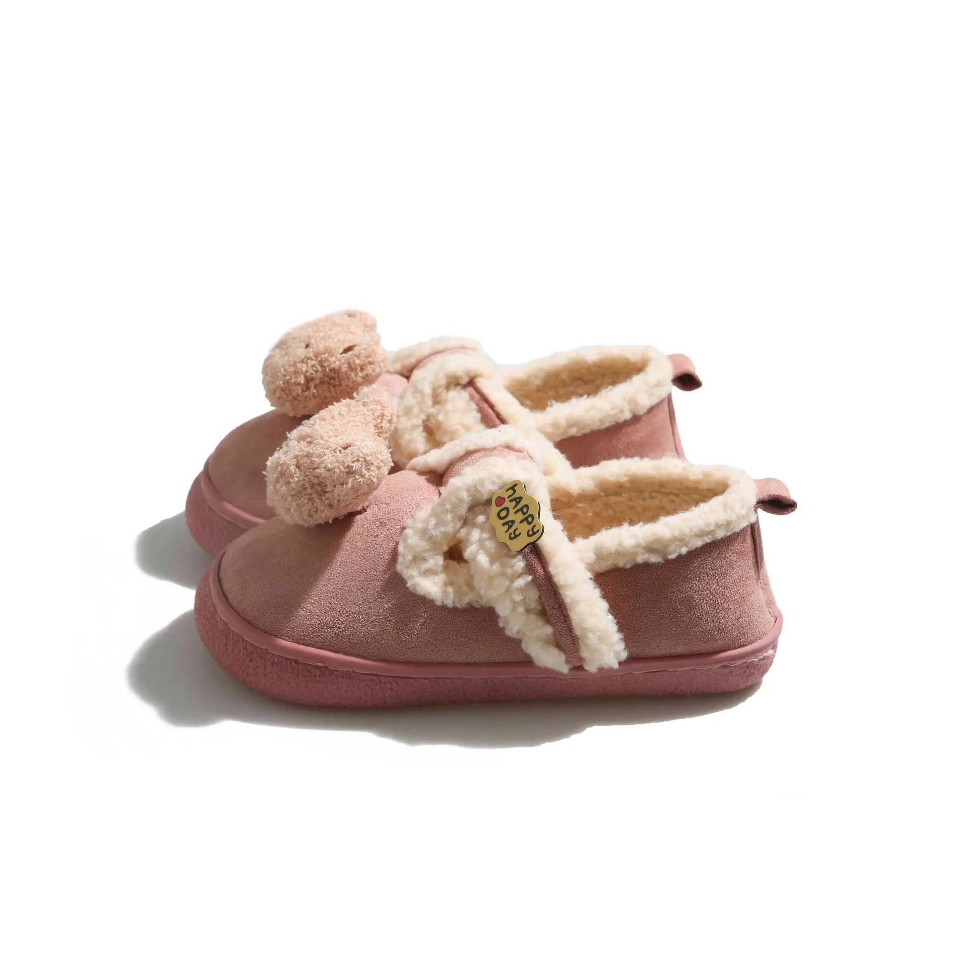 Furry Bear Lined Birkenstock Shoes for Women