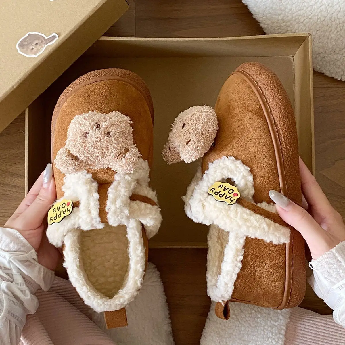 Furry Bear Lined Birkenstock Shoes for Women — feature 23