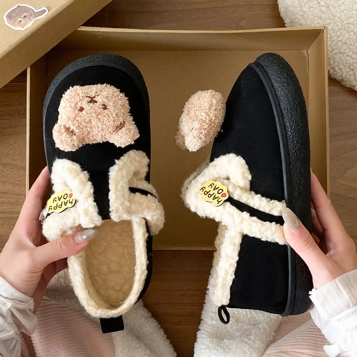 Furry Bear Lined Birkenstock Shoes for Women — feature 33