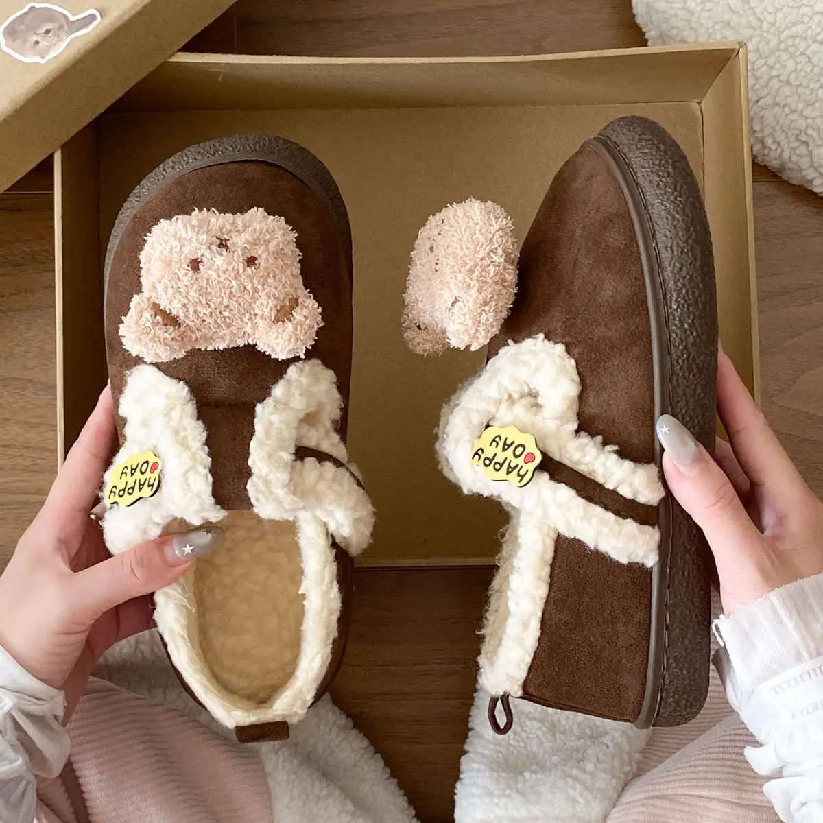 Furry Bear Lined Birkenstock Shoes for Women — feature 34