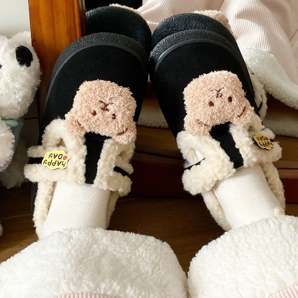 Furry Bear Lined Birkenstock Shoes for Women — feature 36