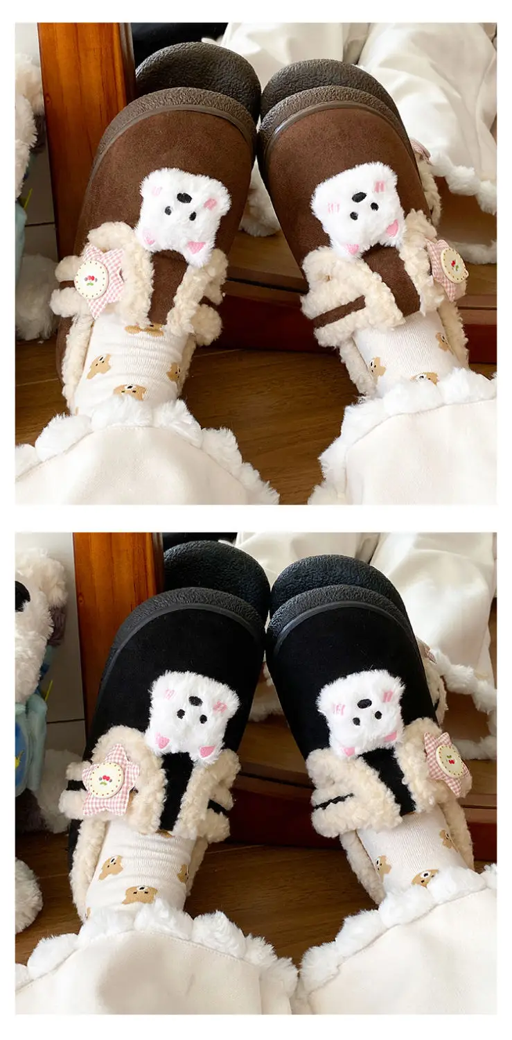Autumn & Winter Star Heart Slip-On Shoes for Girls — feature 11