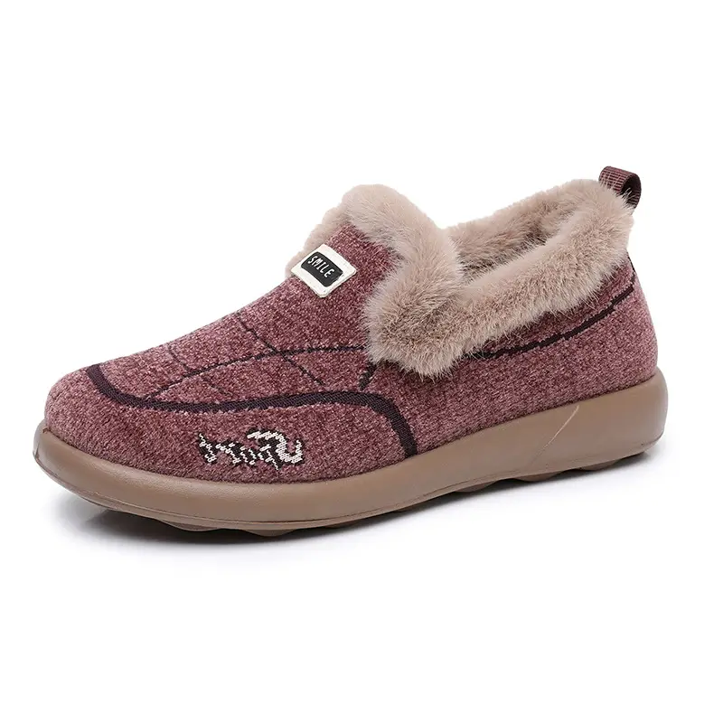 Women's Winter New Cotton Shoes Versatile Slip-On Warm Home Cotton Shoes with Soft Soles Comfortable Women's Shoes - Image 8