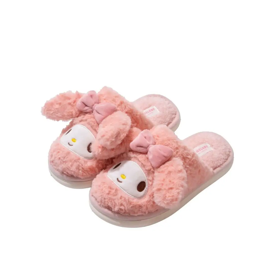 Hello Kitty Kidsren's Cotton Slippers 2025 New Autumn and Winter Girls Home Indoor Warm Plush Sanrio Slippers - Image 8