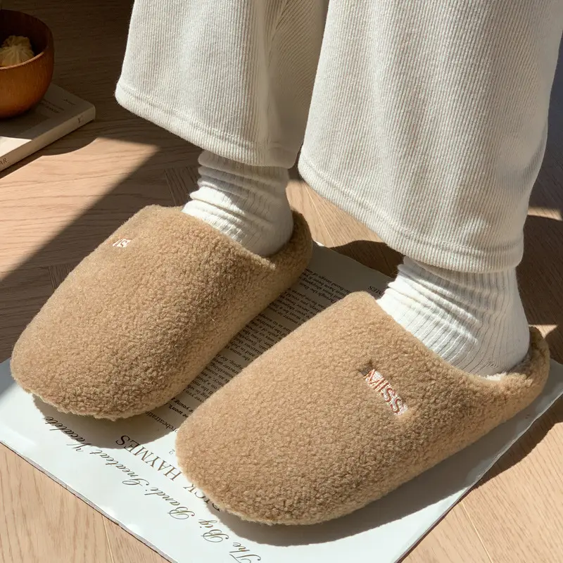 Silent Slippers for Women Winter New Indoor Home Non-Slip Floor Soft Bottom Japanese Style Silent Home Cotton Slippers Spring & Fall Men - Image 7