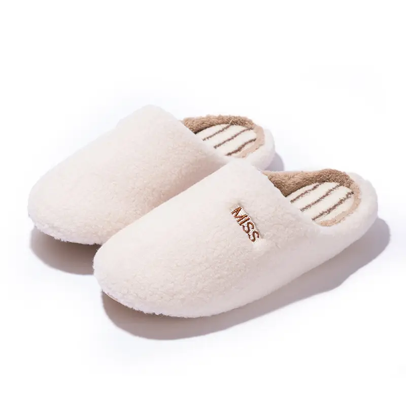 Silent Slippers for Women Winter New Indoor Home Non-Slip Floor Soft Bottom Japanese Style Silent Home Cotton Slippers Spring & Fall Men - Image 2