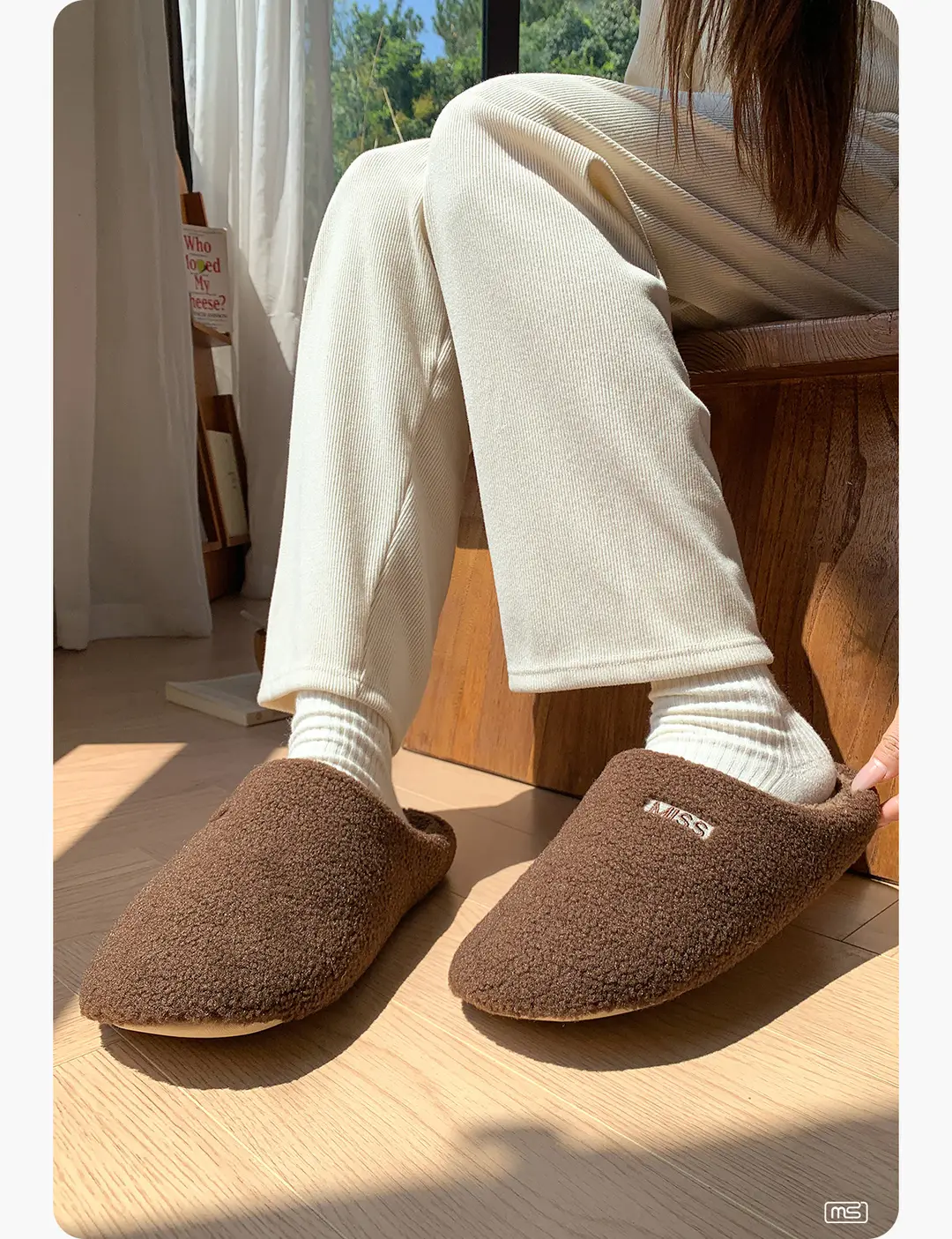 Silent Slippers for Women Winter New Indoor Home Non-Slip Floor Soft Bottom Japanese Style Silent Home Cotton Slippers Spring & Fall Men — feature 7
