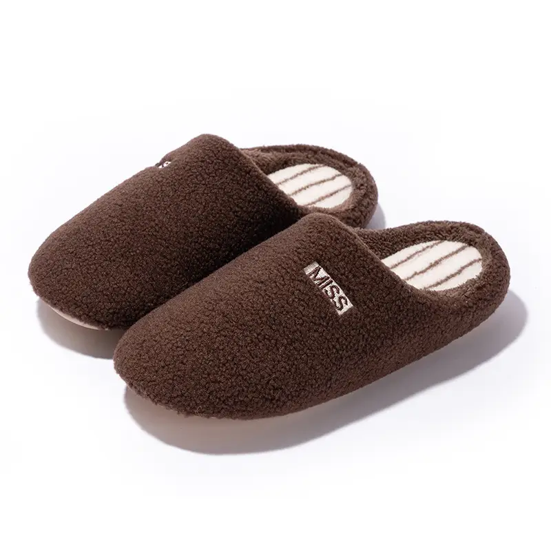 Silent Slippers for Women Winter New Indoor Home Non-Slip Floor Soft Bottom Japanese Style Silent Home Cotton Slippers Spring & Fall Men - Image 3