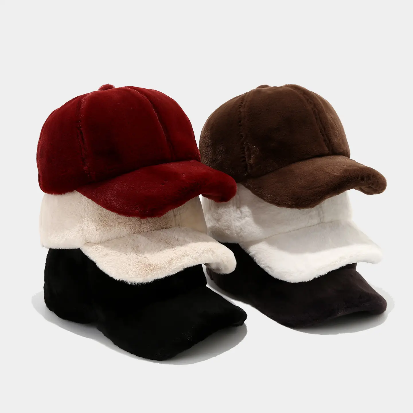 Women Wool Beige Winter Cap Warm Autumn - Image 7
