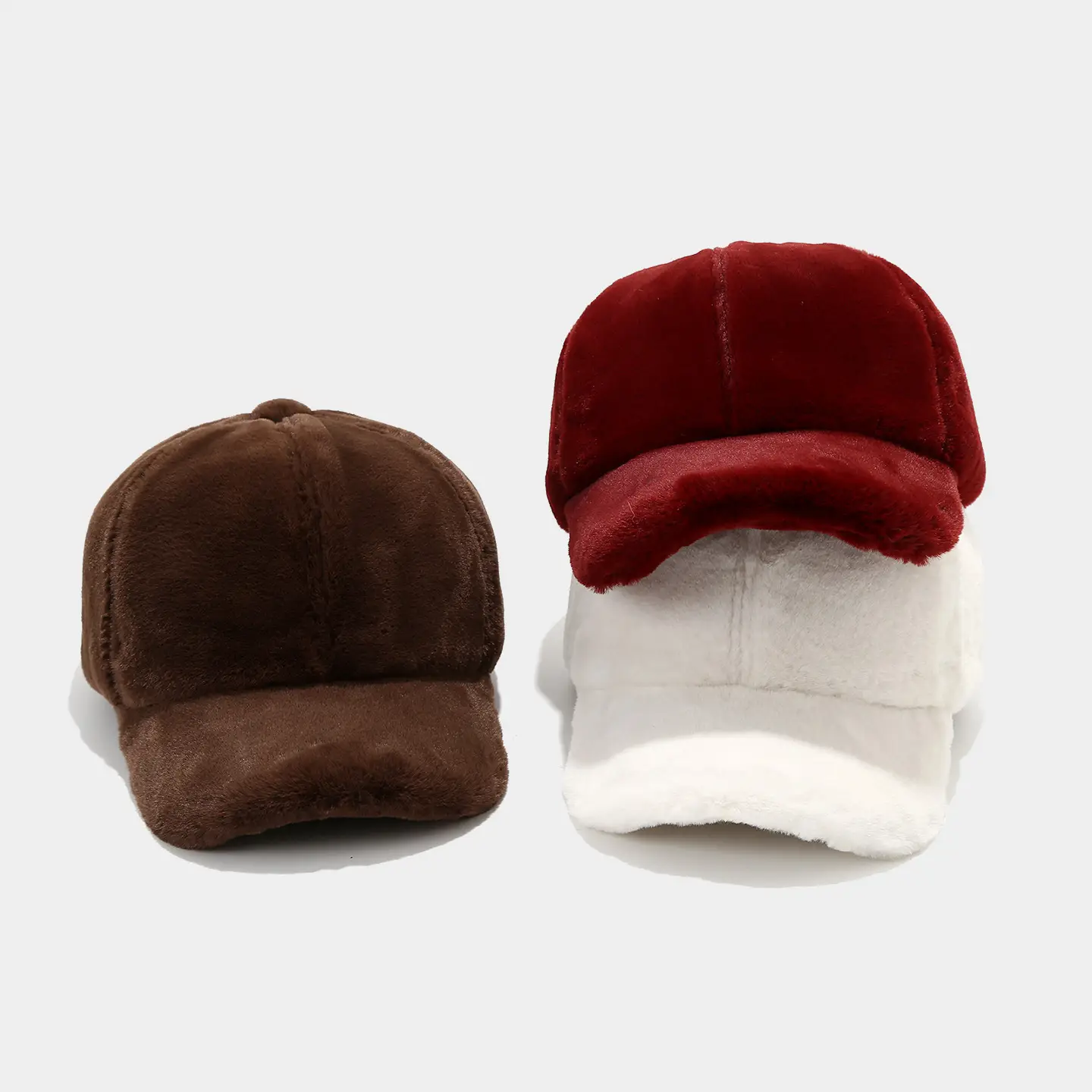Women Wool Beige Winter Cap Warm Autumn - Image 8