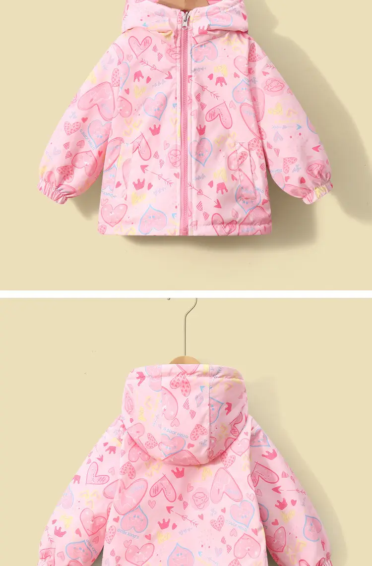 2026 Little Yellow Duck Children's Spring Jacket Reversible Fleece Autumn/Winter Boys and Girls Fleece Zip-Up Jacket — feature 11