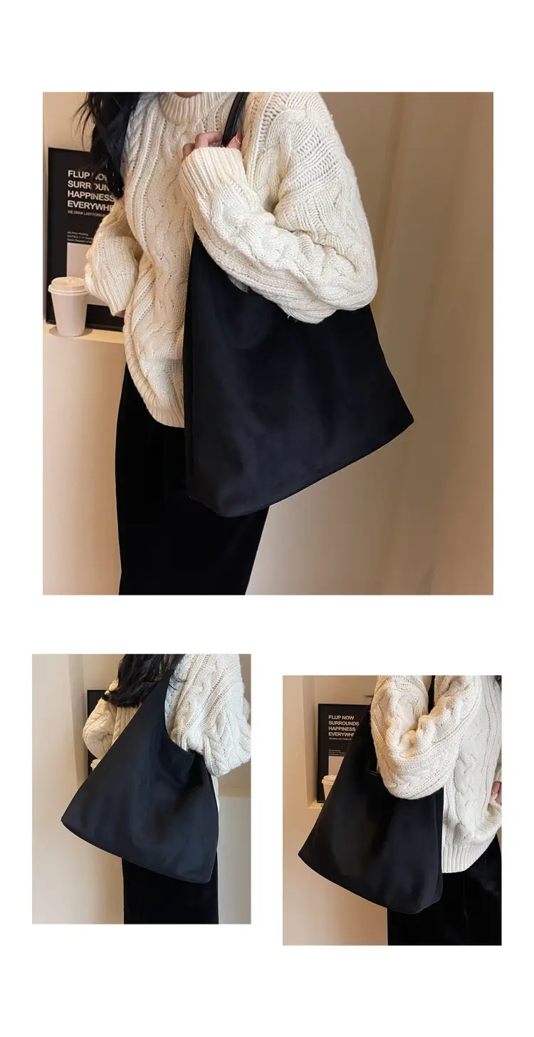 Cross-Border Retro Suede Shoulder Bag Large Capacity Women — feature 15