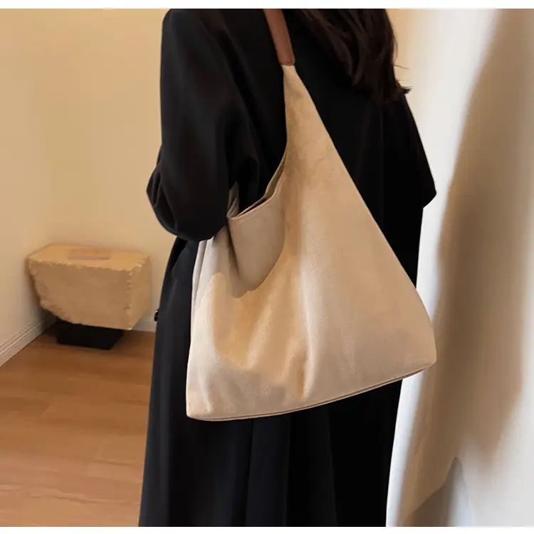 Cross-Border Retro Suede Shoulder Bag Large Capacity Women — feature 24