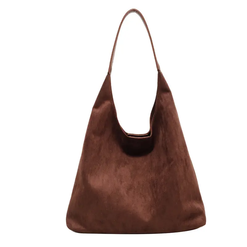 Cross-Border Retro Suede Shoulder Bag Large Capacity Women - Image 2