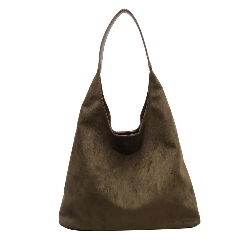 Cross-Border Retro Suede Shoulder Bag Large Capacity Women - Image 4