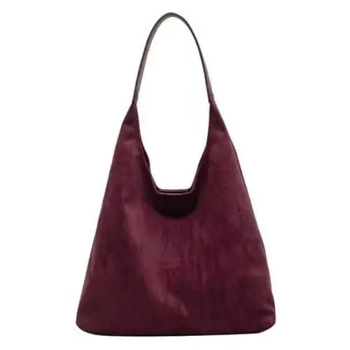 Cross-Border Retro Suede Shoulder Bag Large Capacity Women - Image 5
