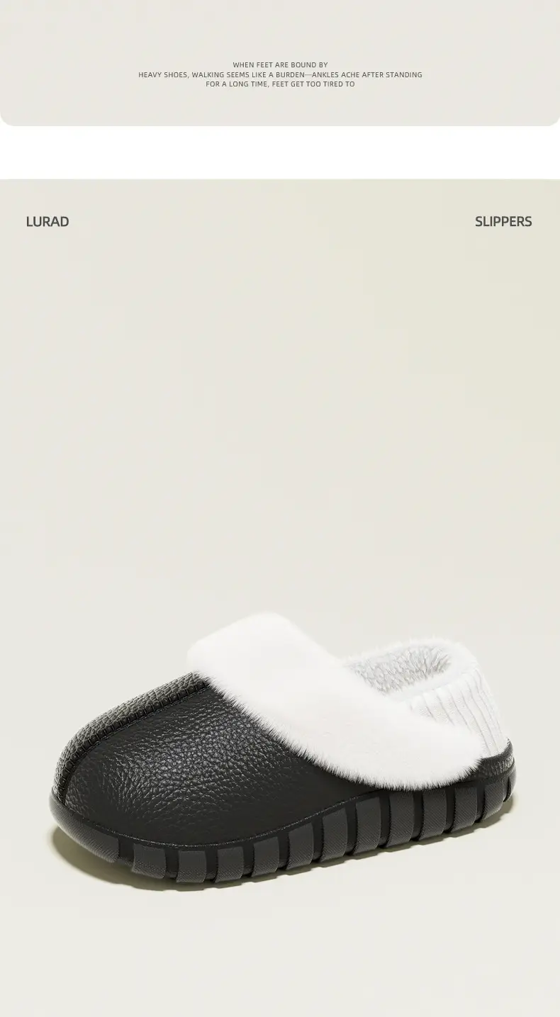 2025 All-Inclusive New Cotton Slippers for Men and Women, Fashionable Couples, Thick Soles and Velvet, Warm Autumn and Winter Non-Slip Cotton Shoes Wholesale — feature 8