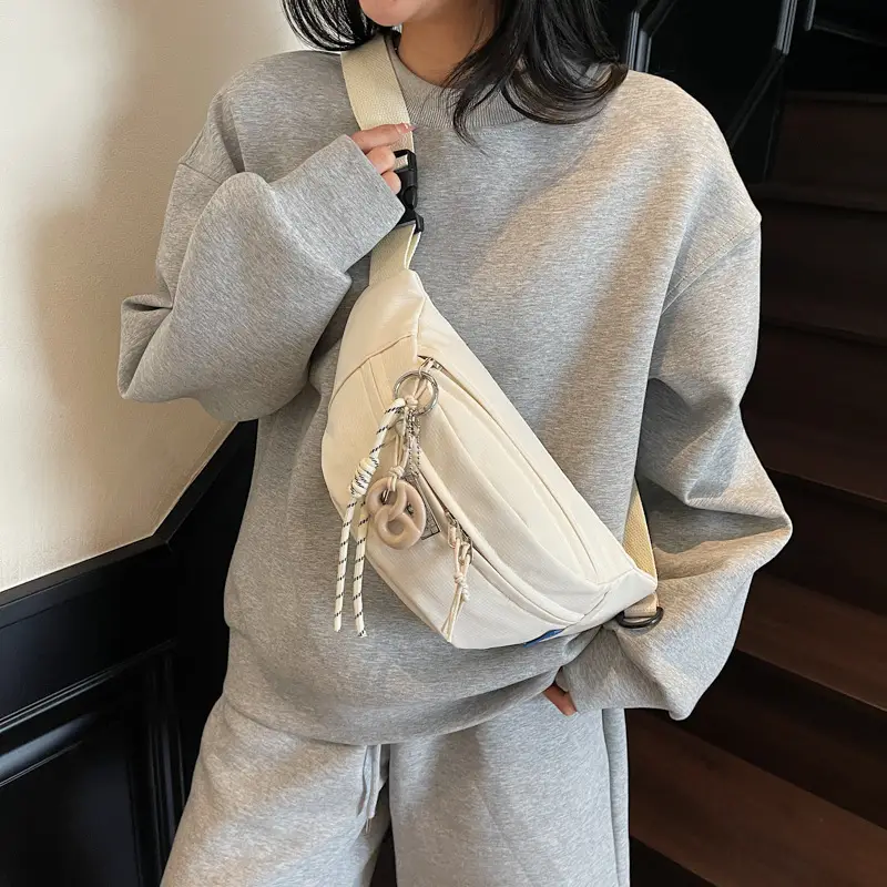 Black Canvas Crossbody Bag for Women 2026 - Image 6