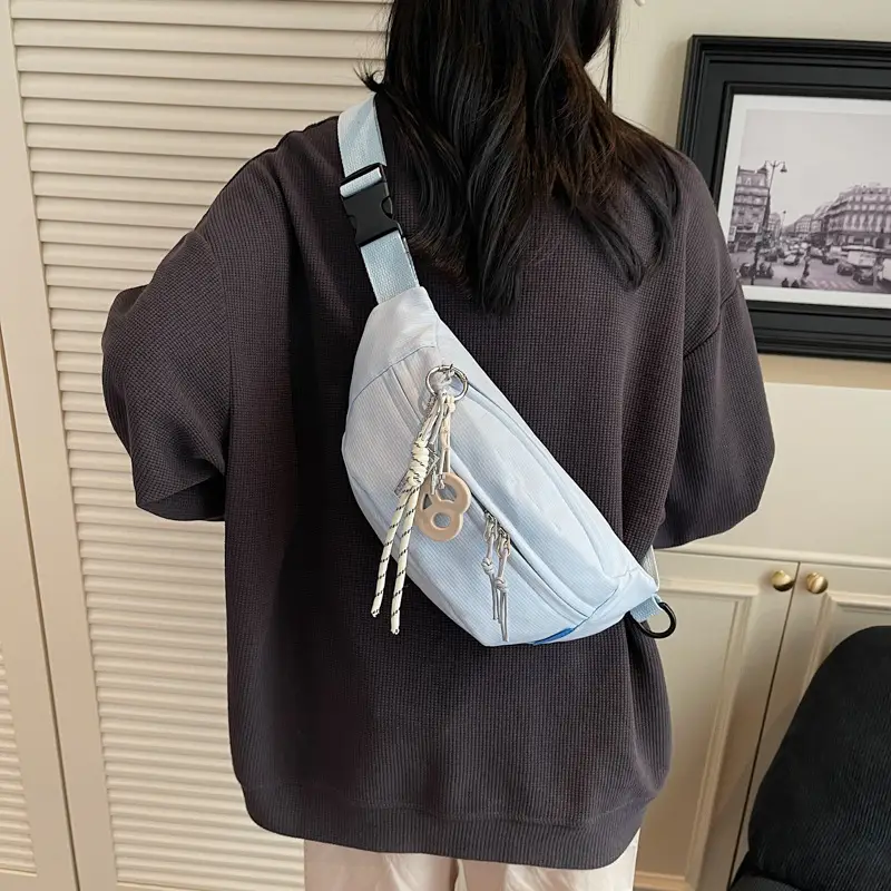 Black Canvas Crossbody Bag for Women 2026 - Image 7