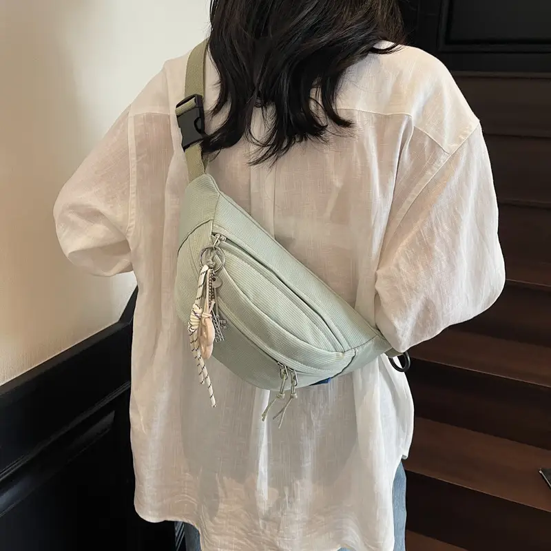 Black Canvas Crossbody Bag for Women 2026 - Image 8