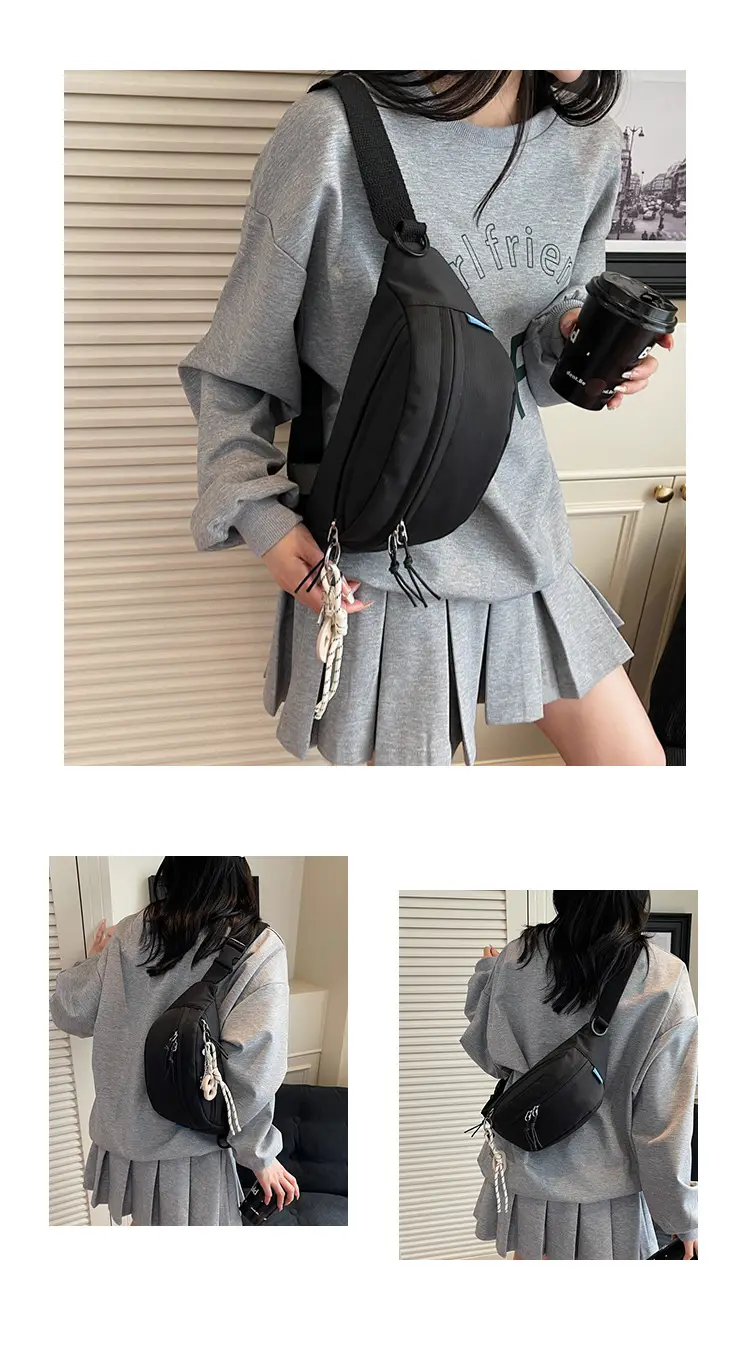 Black Canvas Crossbody Bag for Women 2026 — feature 13