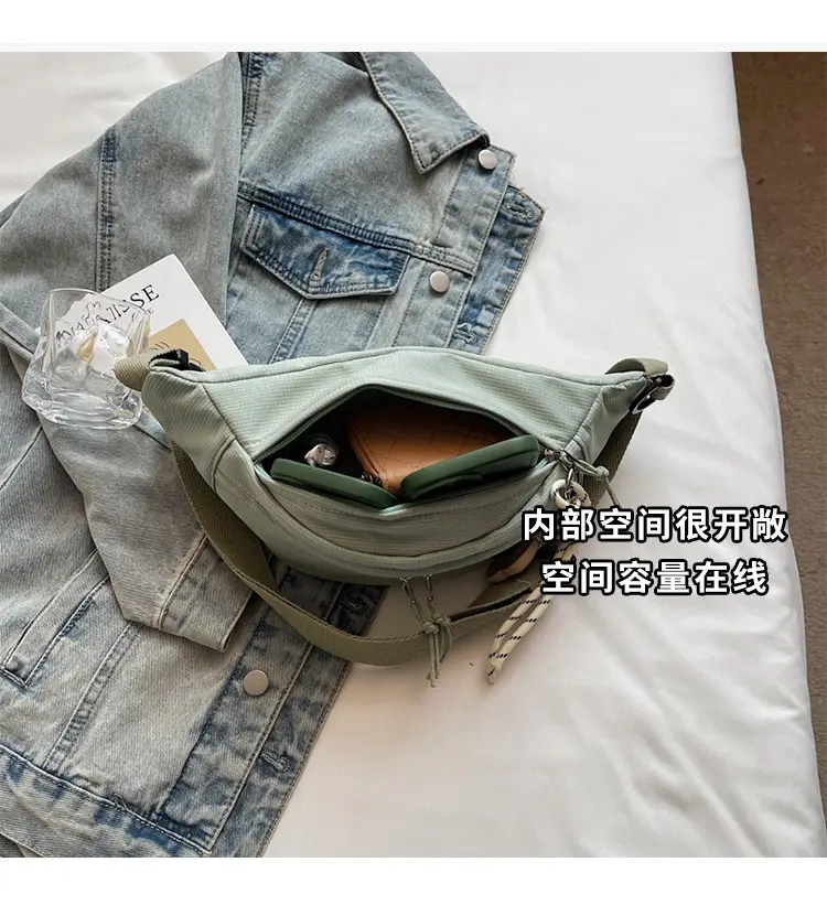 Black Canvas Crossbody Bag for Women 2026 — feature 8