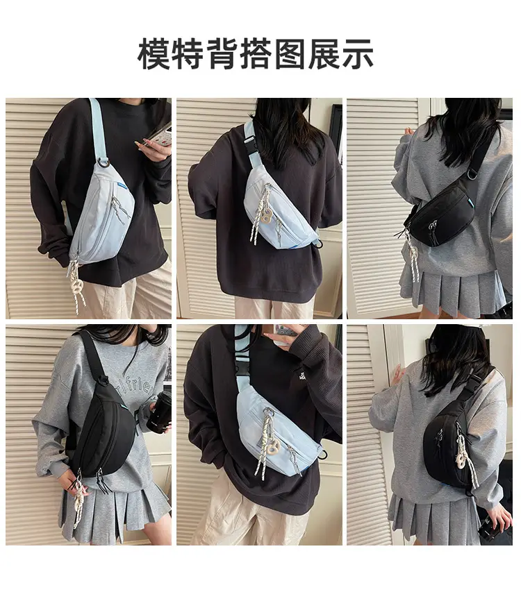 Black Canvas Crossbody Bag for Women 2026 — feature 9