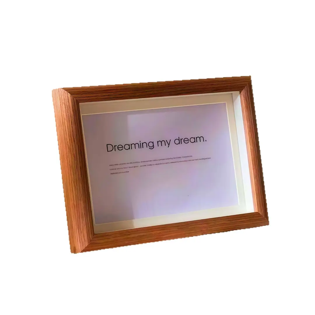 Wooden Hollow Three-Dimensional Photo Frame Simple Creative Desktop Photo Frame Stand 6-Inch 7inch 8inch Wall-Mounted Photo Frame