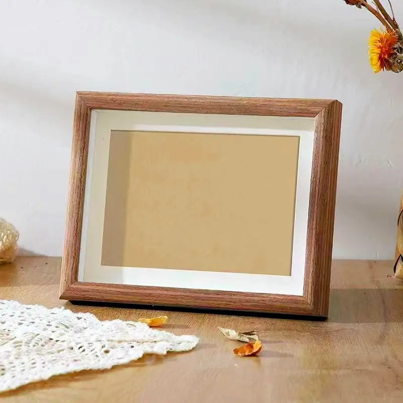 Wooden Hollow Three-Dimensional Photo Frame Simple Creative Desktop Photo Frame Stand 6-Inch 7inch 8inch Wall-Mounted Photo Frame — feature 3