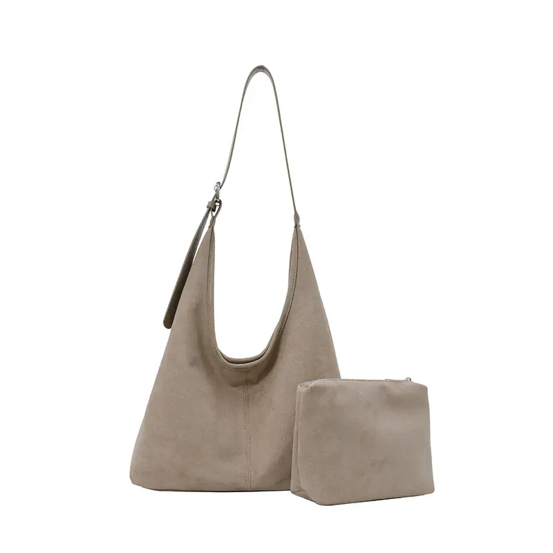2025 Textured Brown Shoulder Bag Large Capacity - Image 12