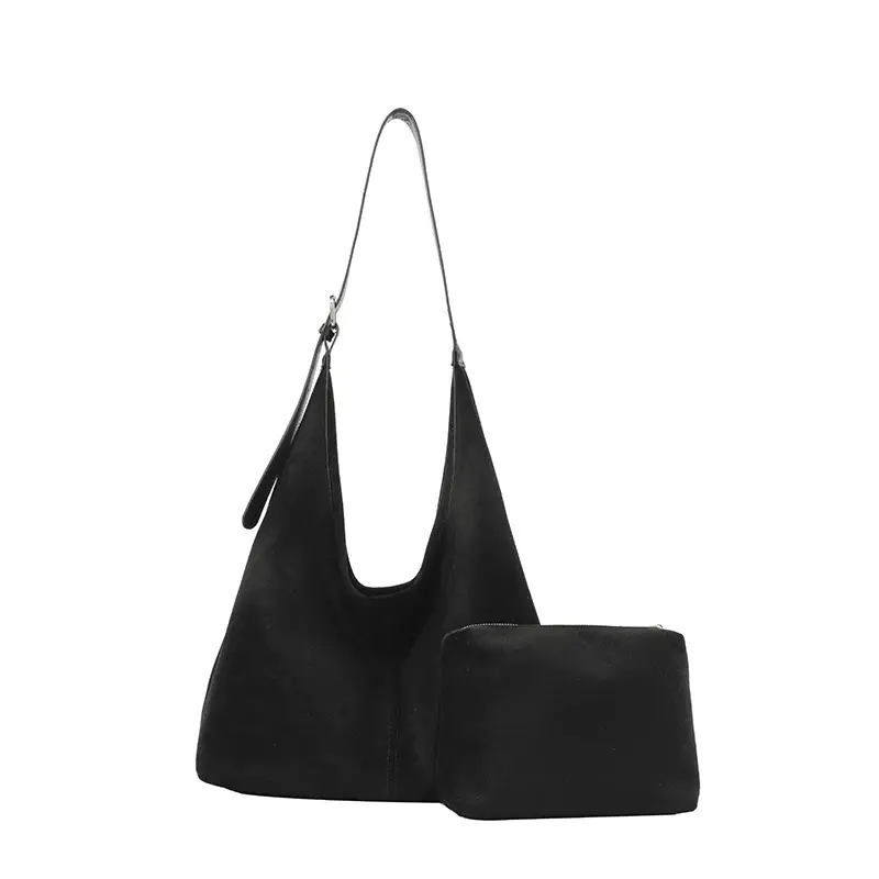 2025 Textured Brown Shoulder Bag Large Capacity - Image 4