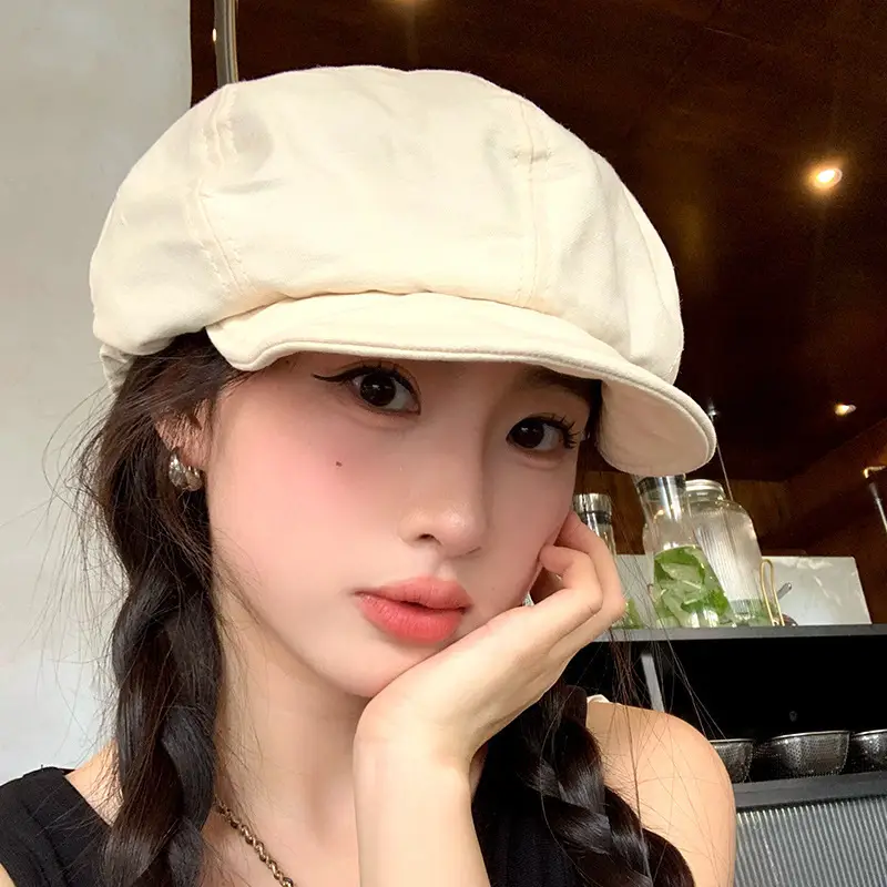 Vintage Japanese Style Striped Beret for Women — feature 19