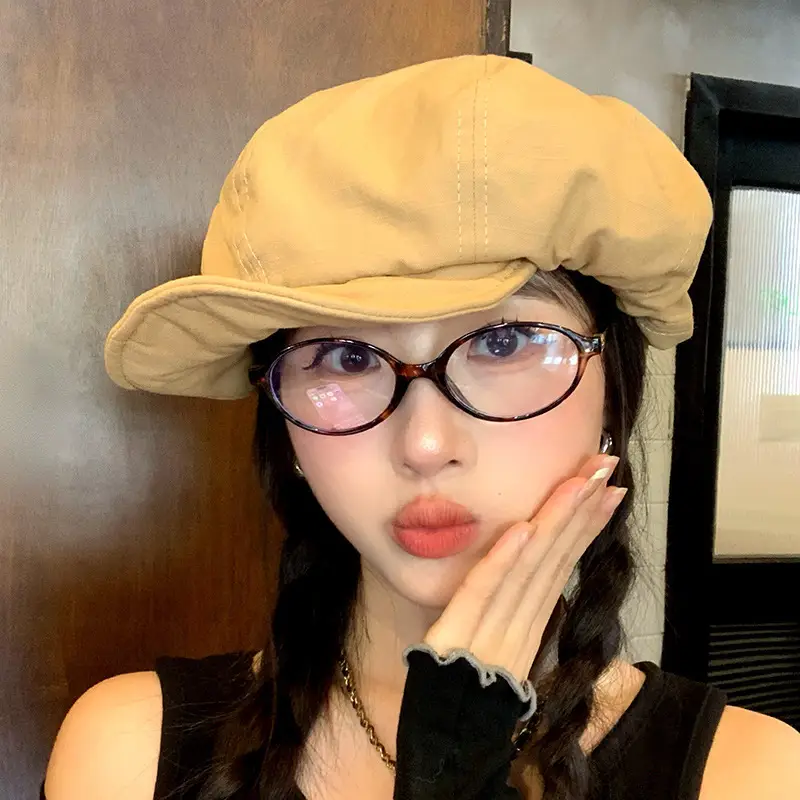 Vintage Japanese Style Striped Beret for Women — feature 21