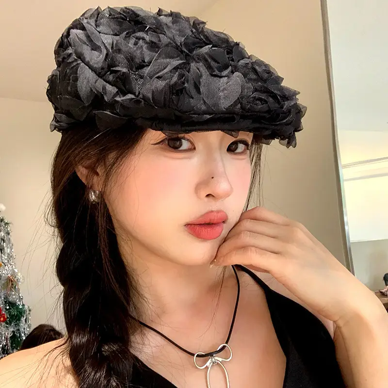 Vintage Japanese Style Striped Beret for Women — feature 24