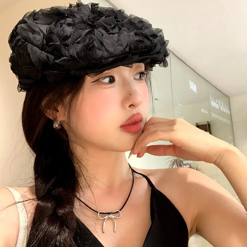 Vintage Japanese Style Striped Beret for Women — feature 25