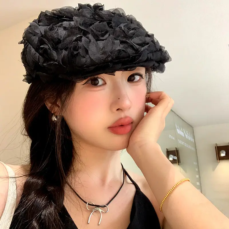 Vintage Japanese Style Striped Beret for Women — feature 26