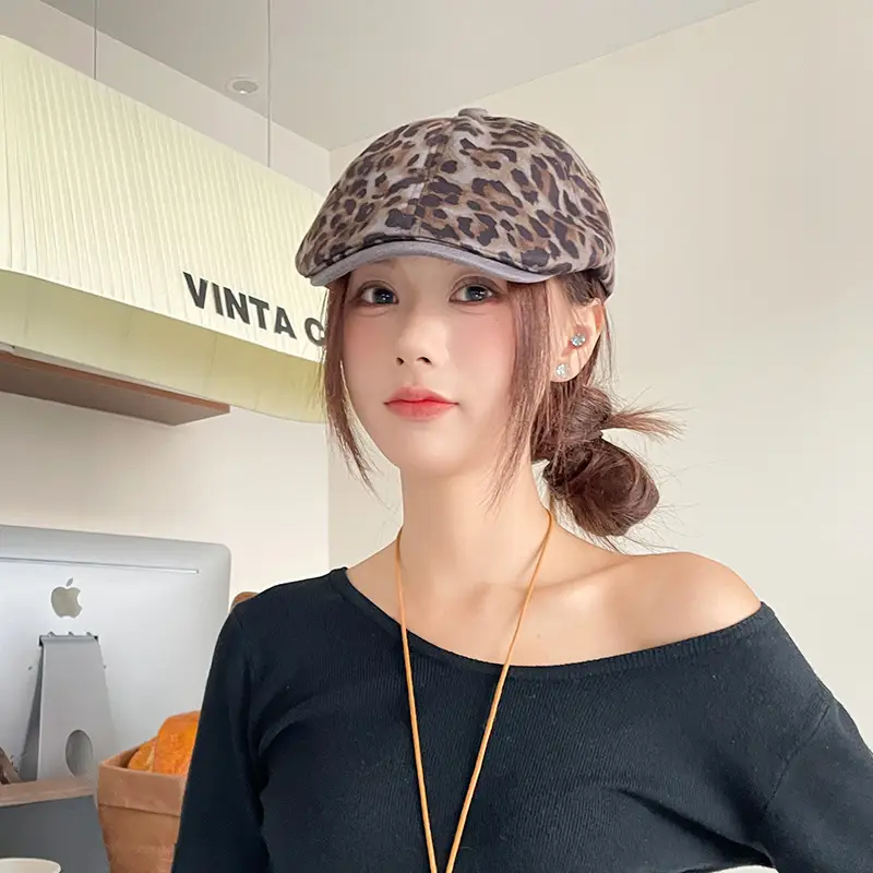 Vintage Japanese Style Striped Beret for Women — feature 29