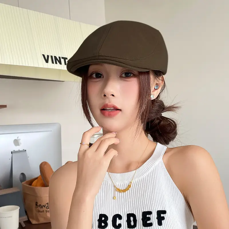 Vintage Japanese Style Striped Beret for Women — feature 35