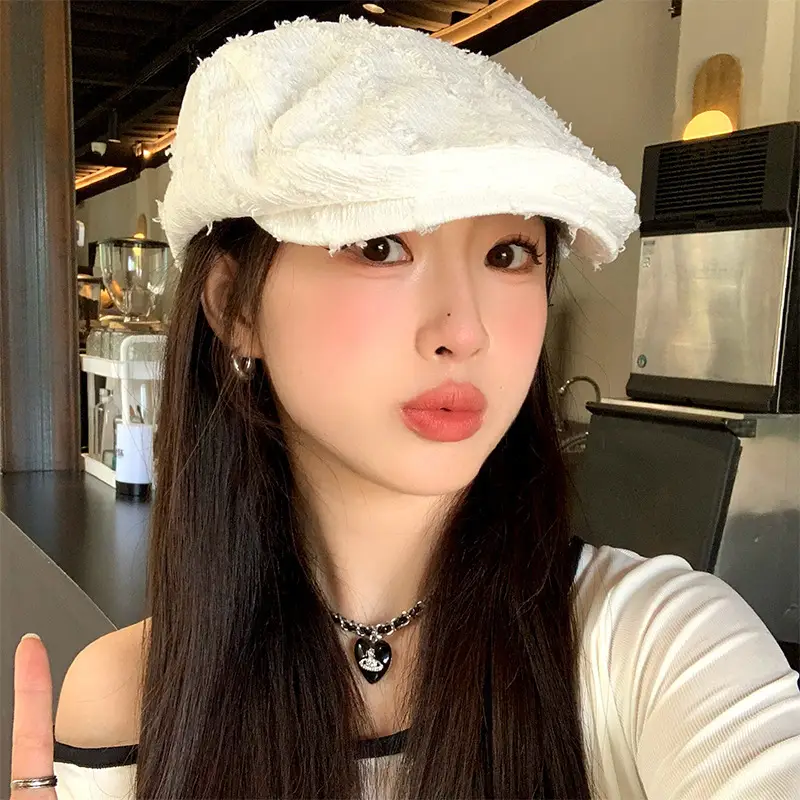 Vintage Japanese Style Striped Beret for Women — feature 7