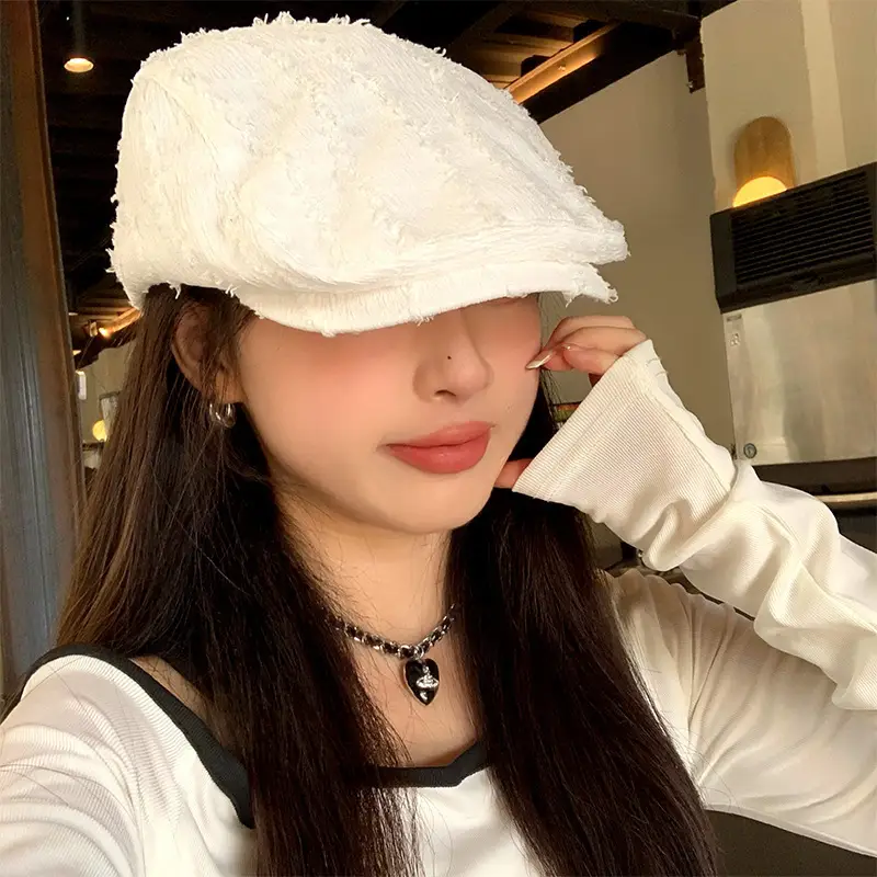 Vintage Japanese Style Striped Beret for Women — feature 8