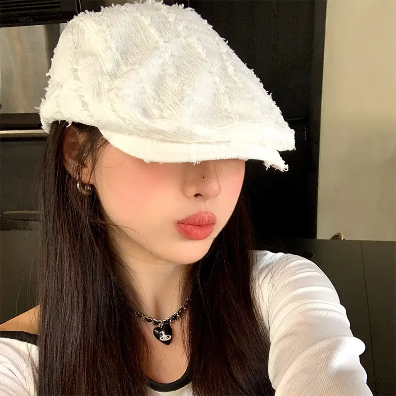 Vintage Japanese Style Striped Beret for Women — feature 9