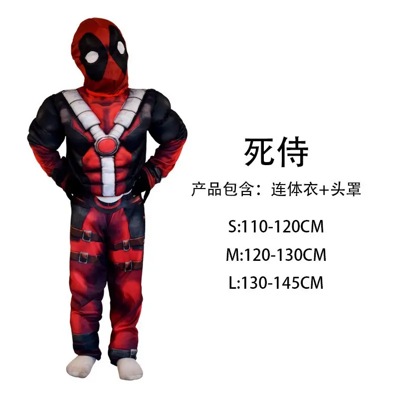 Halloween Cos Costume Kidsren's Captain America Iron Man Optimus Prime Hulk Clothes Performance Suit Wangnuo