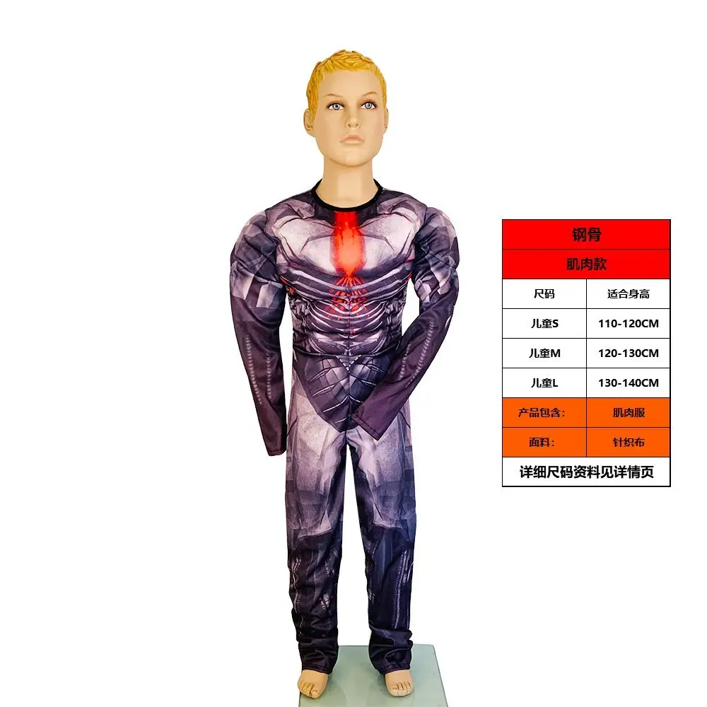 Halloween Cos Costume Kidsren's Captain America Iron Man Optimus Prime Hulk Clothes Performance Suit Wangnuo