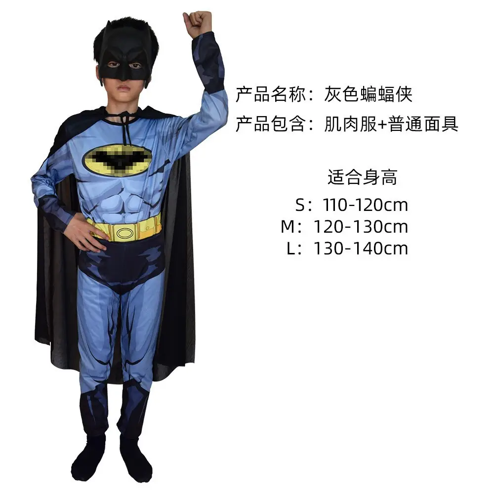 Halloween Cos Costume Kidsren's Captain America Iron Man Optimus Prime Hulk Clothes Performance Suit Wangnuo